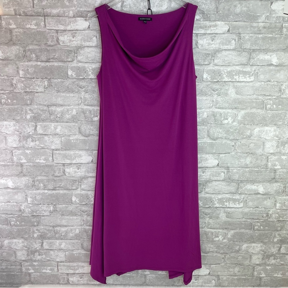 Eileen Fisher Sleeveless Viscose Jersey Dress